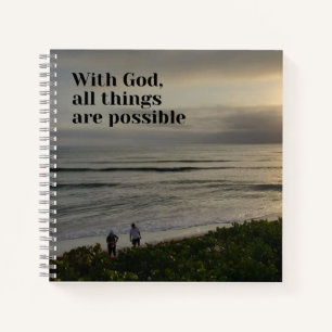 Journal - Mit Gott sind alle Dinge möglich Notizbuch