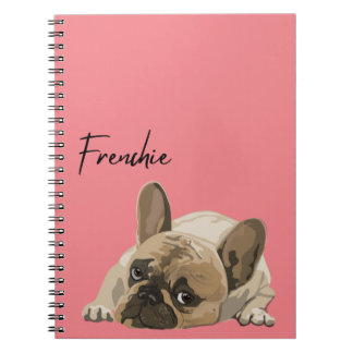 Journal/Notebook - Pink Frenchie, French Bulldog Notizblock