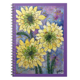 Journal/Notebook-, Yellow Chrysanthemum-Blume Notizblock