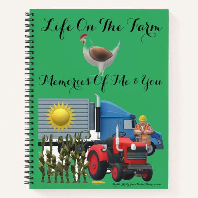 Journal von James Michael Miller Notizbuch (Vorderseite)