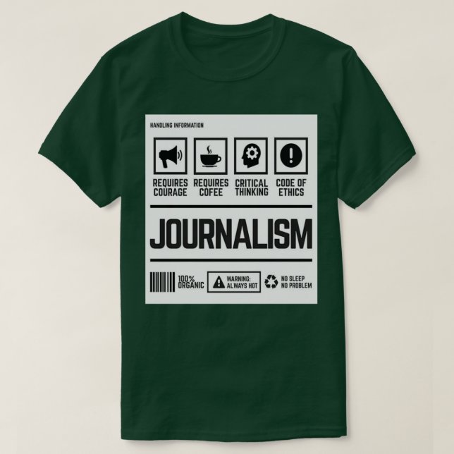 Journalismus 1 T-Shirt (Design vorne)