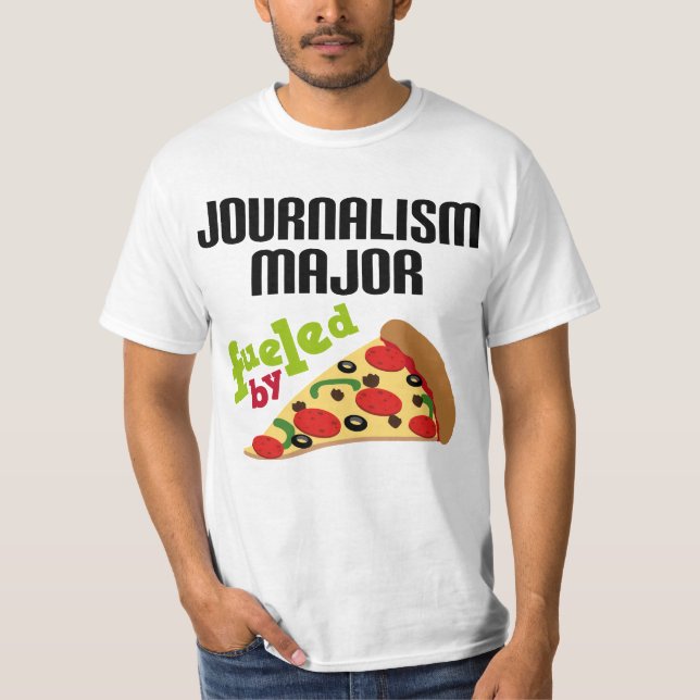 Journalismus-bedeutendes Geschenk (Pizza) T-Shirt (Vorderseite)