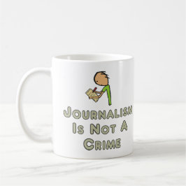 Journalismus ist kein Verbrechen Kaffeetasse