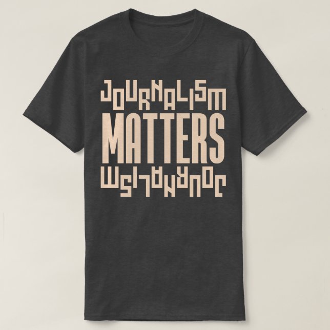 Journalismus ist wichtig 6 T-Shirt (Design vorne)