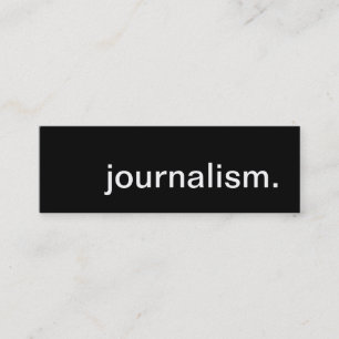 Journalismus. Mini Visitenkarte