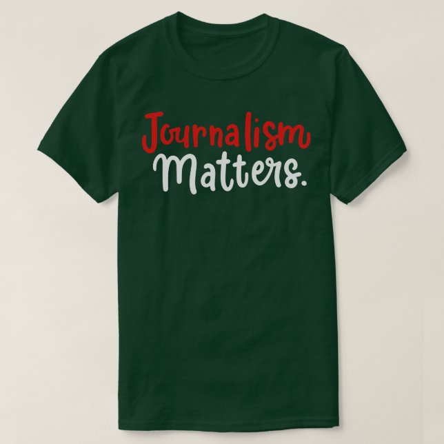 Journalismus zählt T-Shirt (Design vorne)
