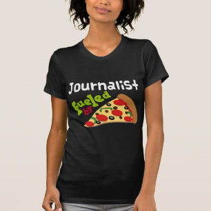 Journalist-(lustige) Pizza T-Shirt