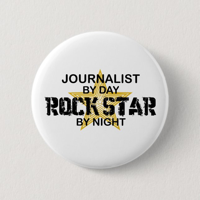Journalist-Rockstar bis zum Nacht Button (Vorderseite)