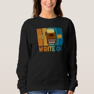 Journalist schreibt über Zeitschriftenautor Column Sweatshirt