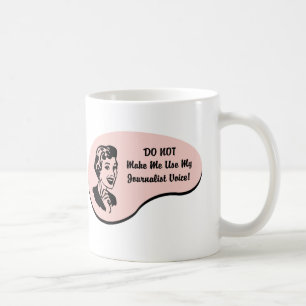 Journalist-Stimme Tasse