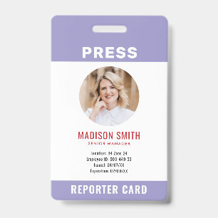 Journalisten-Pressepass  Foto-ID  Ausweis