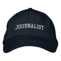 Journalistenbestickter Hut