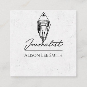 Journalistin Quadratische Visitenkarte