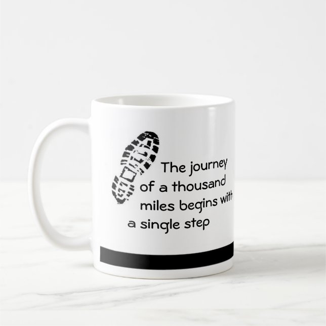 Journey beginnt Kaffee/Tee-Tasse Kaffeetasse (Links)