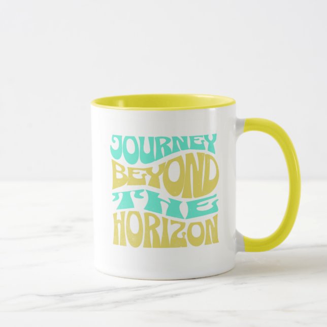 Journey Beyond the Horizon – Inspirational Travel  Tasse (Rechts)