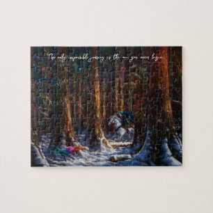 Journey - Fantasy forest Berglandschaft Kunst Puzzle