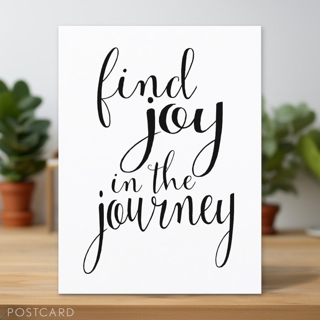Journey finden - Inspiration Zitat Postkarte (Personalized Postcard)