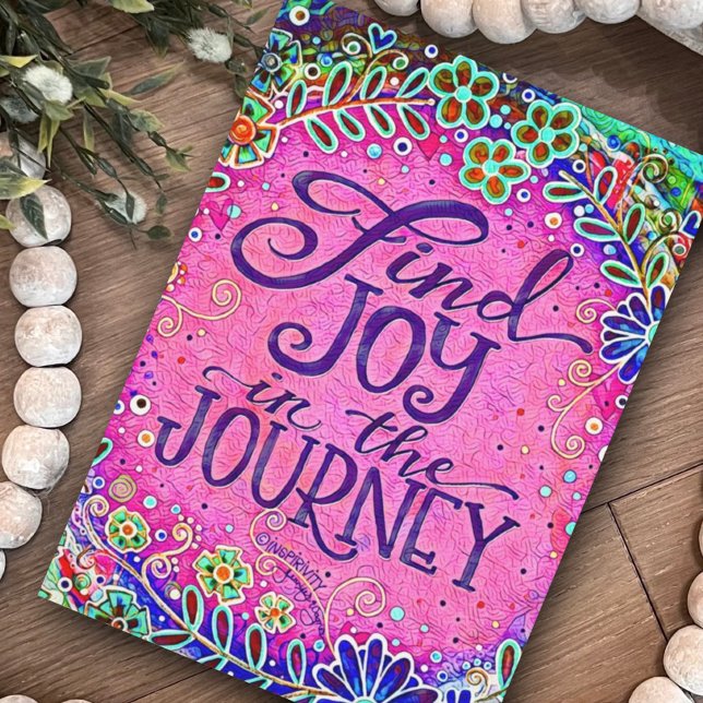 Journey Hübsch Pink Inspirierend Blumenfreude Karte (Von Creator hochgeladen)