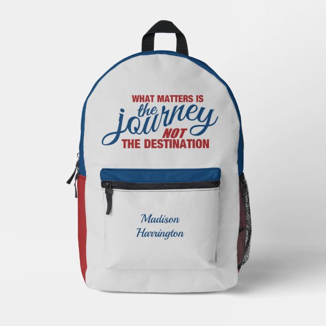 JOURNEY INDIVIDUELLE NAME BEDRUCKTER RUCKSACK (Vorderseite)