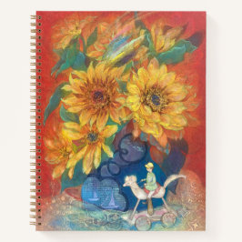 Journey of Whimsy: Sunflower & Rainbow Notizbuch