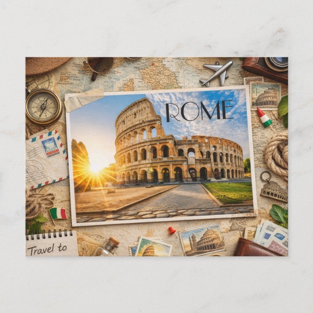 Journey to Rome – The Eternal City Postkarte (Vorderseite)
