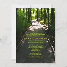 Journey Watercolor Bar Bat Mitzvah Einladung