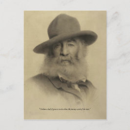 "Journey work of the Stars" Walt Whitman Postkarte