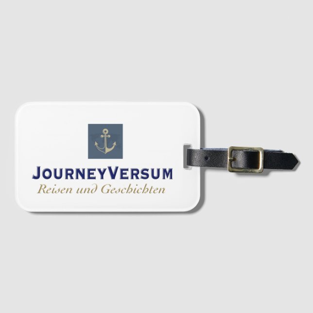 JourneyVersum Logo - Gepäckanhänger (Vorderseite (Horizontal))