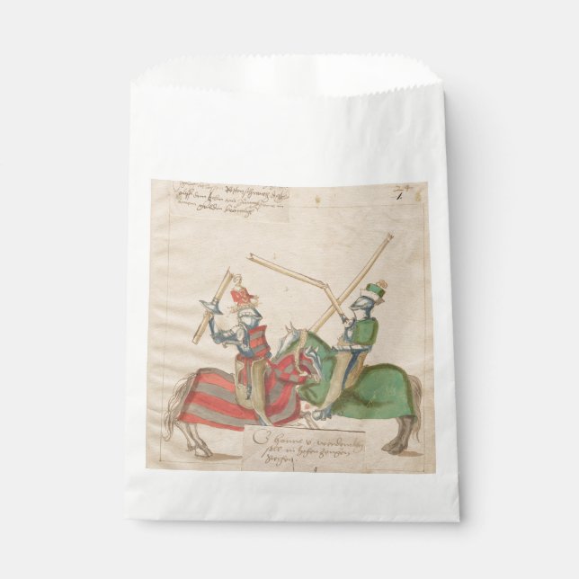 Jousting Knights Geschenktütchen (Vorderseite)