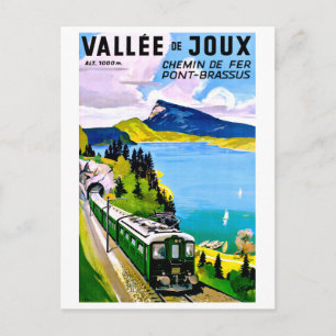 Joux valey, Brücke kommt aus dem Tunnel Postkarte