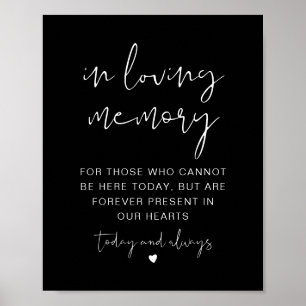 JOVI Black Edgy in Love Memory Sign Poster