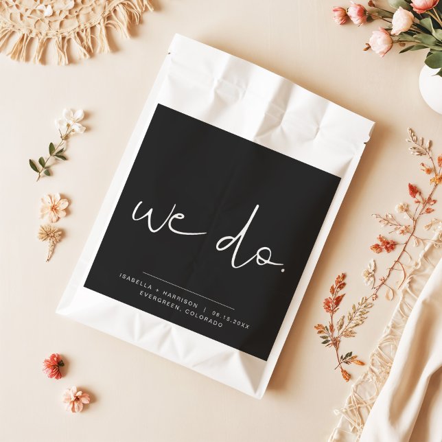 JOVI Black Edgy Moderne Minimalistische Hochzeit W Geschenktütchen (Von Creator hochgeladen)