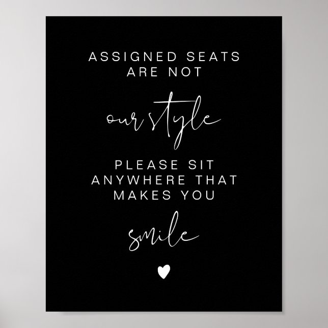 JOVI Black Edgy Sit Anywhere No Assigned Sees Poster (Vorne)