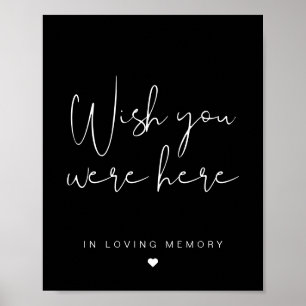 JOVI Black Edgy Wish Wish Sie waren unterschreiben Poster