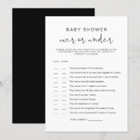 JOVI Black Modern Over under Baby Showgame Inv