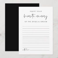 JOVI Edgy Black Modern Favorite Memory Game