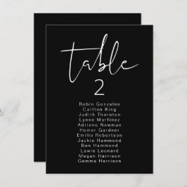 JOVI Edgy Black Modern Table Sitzkarte Einladung