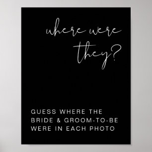 JOVI Edgy Black Modern Where Were They Schild