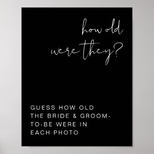 JOVI Edgy Black Modern wie alt sie waren unterschr Poster