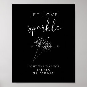 JOVI Edgy Black Wedding Sparkler sendet Poster ab