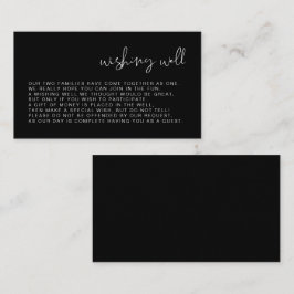 JOVI Modern Black Edgy Wishing Well Card Begleitkarte
