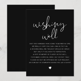 JOVI Modern Black Edgy wünscht gutes Zeichen Einladung