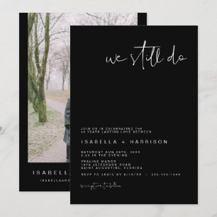 JOVI Modern Black Wir erneuern immer noch das Eheg Einladung