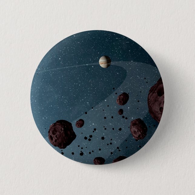 Jovian Trojans Asteroids. Button (Vorderseite)