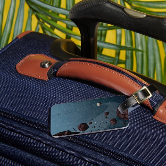 Jovian Trojans Asteroids. Gepäckanhänger (Vorderseite Insitu 3)