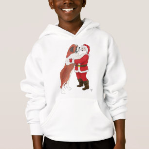 Jowly Weihnachtsgruß Bernhardiners Hoodie