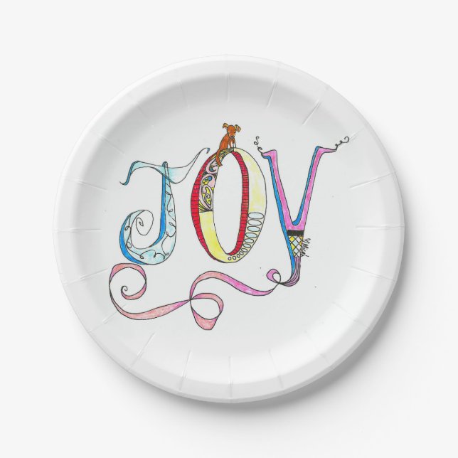 Joy 7" Papierplatte Pappteller (Vorderseite)