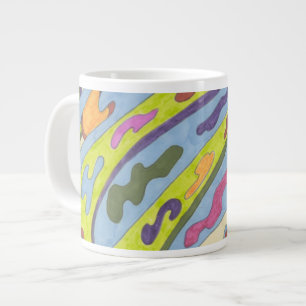 "Joy" Abstrakte Kunst Jumbo-Tasse
