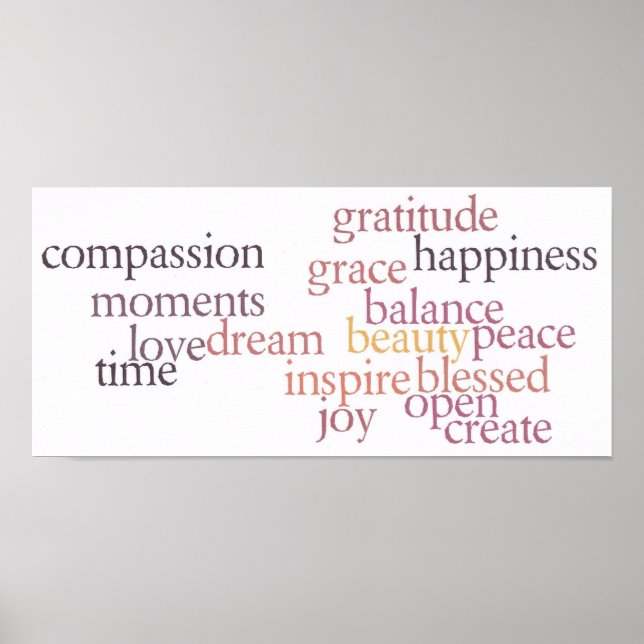 Joy and Gratitude Poster (Vorne)