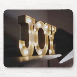 Joy Art Joy Sign Typografisches Bild Word Text Art Mousepad